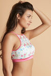 Zivame Floral Padded Non Wired Full Coverage Bralette -Romantic Floral Pt — thumbnail 3