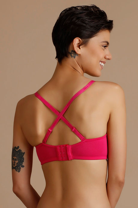 Zivame Padded Wired 3/4th Coverage Strapless Bra-Beetroot Purple — image 6