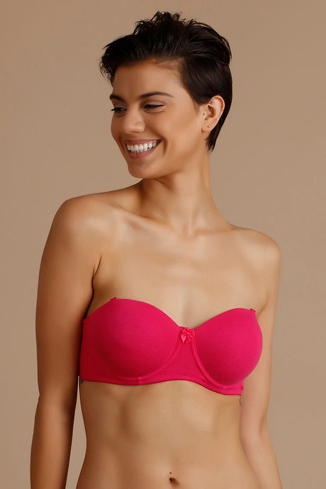 Zivame Padded Wired 3/4th Coverage Strapless Bra-Beetroot Purple — image 7