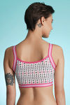 ZivameWhimsical Single Layered Aztec Printed Bralette- White — thumbnail 2