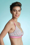 Zivame Whimsical Double Layered Non Wired Medium Coverage Bra-Aztec Print — thumbnail 3