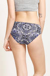 Zivame Low Rise Bikini Brief- Blue N Black Print — thumbnail 3