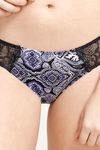 Zivame Low Rise Bikini Brief- Blue N Black Print — thumbnail 5