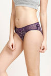 Zivame Low Rise Bikini Brief- Dark Purple — thumbnail 2