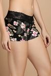 Zivame All Lace Emblishment Mid Waist Boyshorts - Black — thumbnail 3