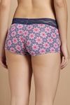 Zivame All Lace Emblishment Mid Waist Boyshorts- Pink Abstract  — thumbnail 2