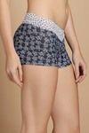 Zivame All Lace Emblishment Mid Waist Boyshorts- Grey Print  — thumbnail 3