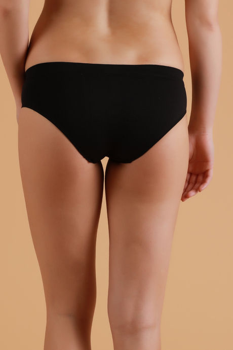 Zivame Low Rise Three-Fourth Coverage Hipster Panty - Black — image 2