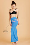 Zivame Medium Control Mermaid Saree Shapewear With Flare™- Blue — thumbnail 2