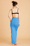 Zivame Medium Control Mermaid Saree Shapewear With Flare™- Blue — thumbnail 4