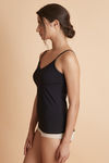 Zivame Basic V-Neck Camisole- Black — thumbnail 2