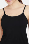 Zivame Knit Cotton Camisole - Black — thumbnail 6