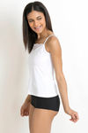 Zivame High Neck Lacy Camisole- White — thumbnail 2