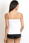 Zivame High Neck Lacy Camisole- White — thumbnail 3