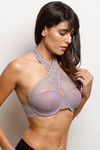 Zivame Moroccan Lace Padded Wired Medium Coverage Bralette - Valerian — thumbnail 2