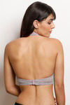 Zivame Moroccan Lace Padded Wired Medium Coverage Bralette - Valerian — thumbnail 3