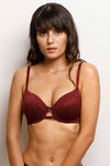 Zivame Moroccan Lace Push Up Wired Medium Coverage Bra-Zinfandel — thumbnail 6