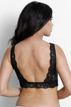 Zivame Double Layered Non Wired 3/4th Coverage Bralette - Anthracite — thumbnail 3