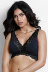 Zivame Double Layered Non Wired 3/4th Coverage Bralette - Anthracite — thumbnail 6