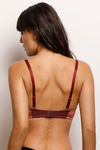 Zivame Moroccan Lace Padded Wired 3/4th Coverage T-Shirt Bra - Dusty Cedar — thumbnail 3