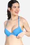 Zivame Bohemian Magic Push-Up Wired Medium Coverage Bra - French Blue — thumbnail 2