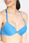 Zivame Bohemian Magic Push-Up Wired Medium Coverage Bra - French Blue — thumbnail 4