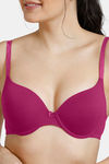 Zivame Glitter Straps Push-Up Wired Medium Coverage T-Shirt Bra - Cerise — thumbnail 5