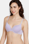 Zivame Glitter Straps Push-Up Wired Medium Coverage T-Shirt Bra - Lavender — thumbnail 4
