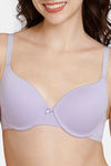 Zivame Glitter Straps Push-Up Wired Medium Coverage T-Shirt Bra - Lavender — thumbnail 5
