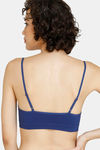 Zivame Home Buddy Double Layered Non Wired 3/4th Coverage Bralette -Blue Depth — thumbnail 3