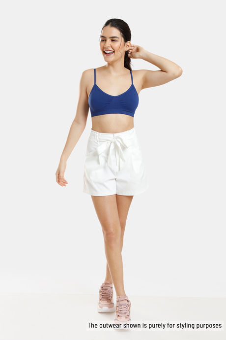 Zivame Home Buddy Double Layered Non Wired 3/4th Coverage Bralette -Blue Depth — image 5