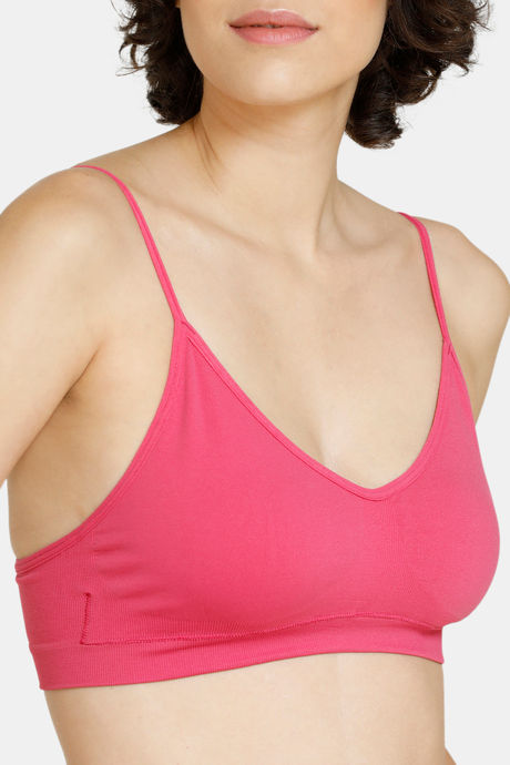 Zivame Home Buddy Double Layered Non Wired 3/4th Coverage Bralette -Carmine — image 4