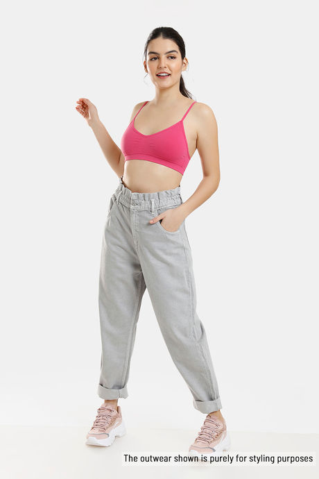 Zivame Home Buddy Double Layered Non Wired 3/4th Coverage Bralette -Carmine — image 5