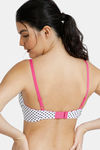 Zivame Whimsical Padded Wired 3/4th Coverage T-Shirt Bra - White — thumbnail 2