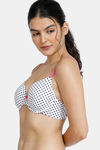 Zivame Whimsical Padded Wired 3/4th Coverage T-Shirt Bra - White — thumbnail 3