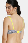 Zivame Whimsical Padded Wired 3/4th Coverage T-Shirt Bra - Black N White Print — thumbnail 2