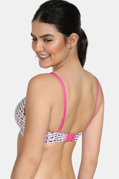 Zivame Whimsical Print Padded Non Wired 3/4th Coverage T-Shirt Bra - Aztec Print — image 2