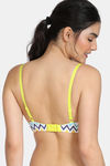 Zivame Whimsical Print Padded Non Wired 3/4th Coverage T-Shirt Bra - Multi Chevron Print — thumbnail 2