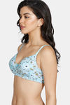 Zivame Padded Non Wired 3/4th Coverage T-Shirt Bra - Daisy — thumbnail 3