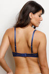 Zivame Moroccan Lace Push-Up Wired Medium Coverage Bra - Blue Depths — thumbnail 4