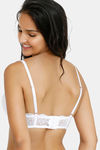 Rosaline Padded Wired Medium Coverage Bra - White — thumbnail 3