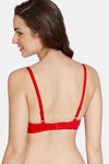 Zivame Modern Grounds Padded Wired 3/4th Coverage T-Shirt Bra - Lipstick Red — thumbnail 2