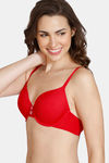 Zivame Modern Grounds Padded Wired 3/4th Coverage T-Shirt Bra - Lipstick Red — thumbnail 3