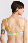Zivame Padded Wired Medium Coverage Bra - Blue Abstract Print — thumbnail 3