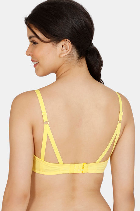 Zivame Modern Grounds Push-Up Wired Medium Coverage Bra - Minion Yellow — image 2
