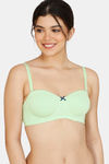 Zivame Modern Grounds Padded Wired 3/4th Coverage Strapless Bra - Paradise Green — thumbnail 4