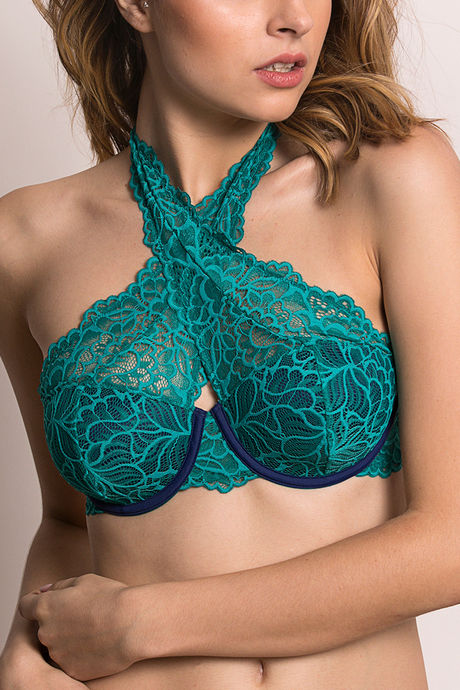 Zivame Color Struck Padded Wired 3/4th Coverage Bralette - Quetzal Green — image 5