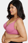 Zivame True Curv Single Layered Wired 3/4th Coverage Sag Lift Bra - Red Violet2 — thumbnail 3