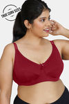 Zivame Single Layered Wired 3/4th Coverage Sag Lift Bra - Sundried Tomato — thumbnail 1