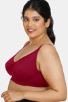 Zivame Single Layered Wired 3/4th Coverage Sag Lift Bra - Sundried Tomato — thumbnail 3
